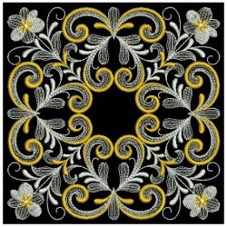 Shimmering Flourishes Quilt Block 06(Lg)