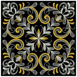 Shimmering Flourishes Quilt Block 09(Lg) machine embroidery designs