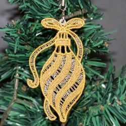 FSL Golden Christmas Ornaments 02