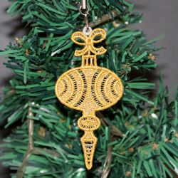 FSL Golden Christmas Ornaments 04