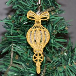 FSL Golden Christmas Ornaments 06