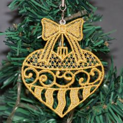 FSL Golden Christmas Ornaments 09