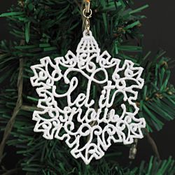 FSL Christmas Word Ornaments 03 machine embroidery designs