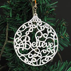 FSL Christmas Word Ornaments 05 machine embroidery designs