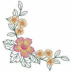 Heirloom Flower Corner(Lg) machine embroidery designs