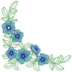 Heirloom Flower Corner 05(Lg) machine embroidery designs