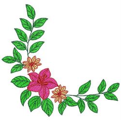 Heirloom Flower Corner 07(Sm) machine embroidery designs