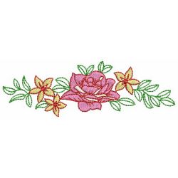 Heirloom Flower Border 02(Sm) machine embroidery designs