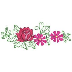 Heirloom Flower Border 03(Sm) machine embroidery designs