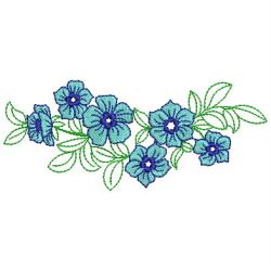 Heirloom Flower Border 05(Sm) machine embroidery designs
