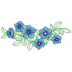 Heirloom Flower Border 05(Sm) machine embroidery designs