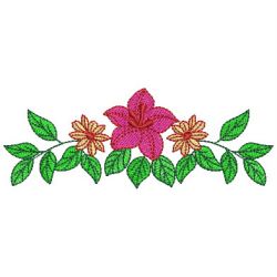 Heirloom Flower Border 07(Lg) machine embroidery designs