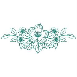 Redwork Flower Border 02(Sm)
