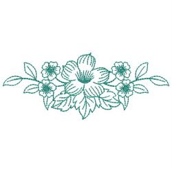 Redwork Flower Border 02(Md) machine embroidery designs