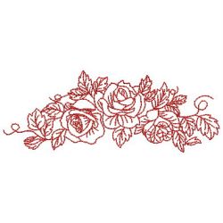 Redwork Flower Border 03(Lg) machine embroidery designs