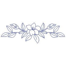 Redwork Flower Border 04(Lg) machine embroidery designs