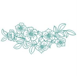 Redwork Flower Border 07(Md) machine embroidery designs