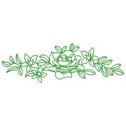 Redwork Flower Border 10(Sm) machine embroidery designs