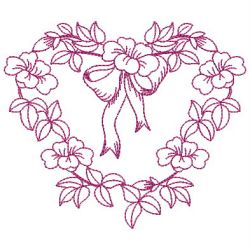 Redwork Flower Center(Lg) machine embroidery designs