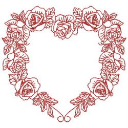Redwork Flower Center 03(Md) machine embroidery designs