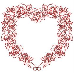 Redwork Flower Center 03(Lg) machine embroidery designs