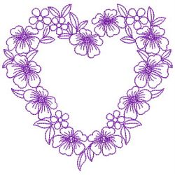 Redwork Flower Center 06(Sm) machine embroidery designs