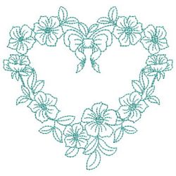 Redwork Flower Center 07(Lg) machine embroidery designs