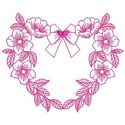 Redwork Flower Center 08(Lg) machine embroidery designs