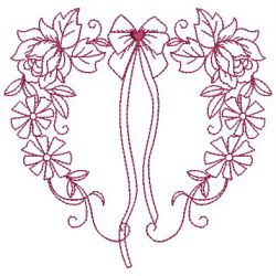 Redwork Flower Center 09(Lg) machine embroidery designs