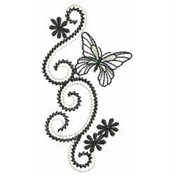 Swirly Butterflies 09 machine embroidery designs