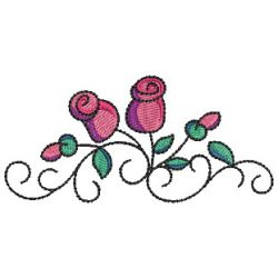 Sweet Roses 03 machine embroidery designs