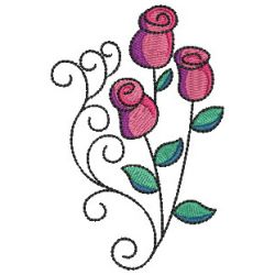 Sweet Roses 08 machine embroidery designs