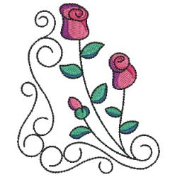 Sweet Roses 09 machine embroidery designs