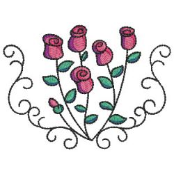 Sweet Roses 10 machine embroidery designs