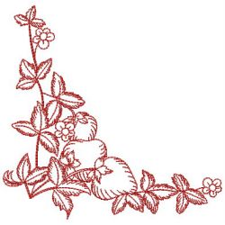 Redwork Fruits Corner 03(Sm) machine embroidery designs