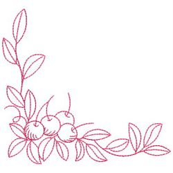 Redwork Fruits Corner 06(Md) machine embroidery designs