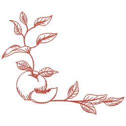 Redwork Fruits Corner 08(Sm) machine embroidery designs