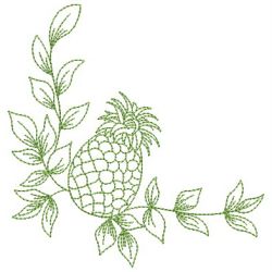 Redwork Fruits Corner 09(Lg) machine embroidery designs