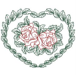 Heirloom Rose Center 06(Sm) machine embroidery designs