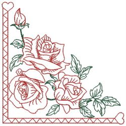 Heirloom Rose Corner 02(Md) machine embroidery designs