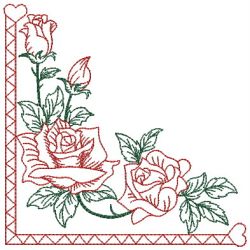 Heirloom Rose Corner 05(Md) machine embroidery designs