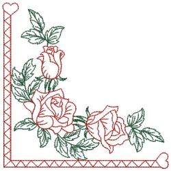 Heirloom Rose Corner 07(Md) machine embroidery designs