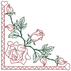 Heirloom Rose Corner 09(Lg) machine embroidery designs