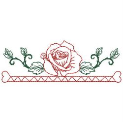 Heirloom Rose Border 08(Lg) machine embroidery designs