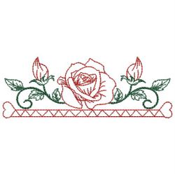 Heirloom Rose Border 10(Sm) machine embroidery designs