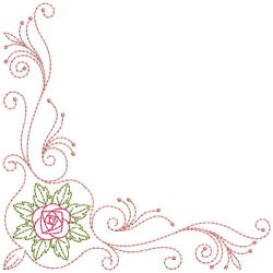 Fabulous Rose Corners 09(Sm) machine embroidery designs