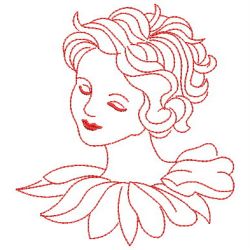 Redwork Girls 07(Lg) machine embroidery designs