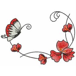 Swirly Butterflies 2 08(Lg) machine embroidery designs