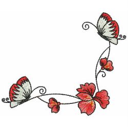 Swirly Butterflies 2 10(Lg) machine embroidery designs