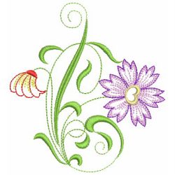 Heirloom Flowers 5 05(Md) machine embroidery designs